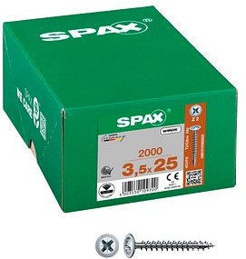 Thumbnail - SPAX® Universalschrauben Z2 Rückwandkopf WIROX 0281010350252 3,5 mm x 25 mm, 2.000 St.