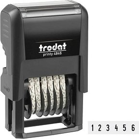 trodat Ziffernstempel Printy 4846/6 selbstfärbend schwarz ohne Logo, 1 St.