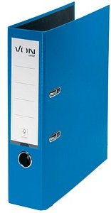 VON LEITZ Ordner blau Karton 8,0 cm DIN A4, 1 St.
