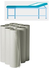 FRIPA Ärztekrepp basic-line 1-lagig weiß 50,0 cm x 50,0 m, 9 Rollen