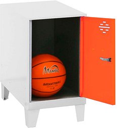 Simonrack Spind SIMONLOCKER DISM weiß, orange 8425437121302, 1 Schließfach 40,0 x 50,0 x 57,5 cm