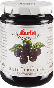 d’arbo Heidelbeer Konfitüre, 450,0 g