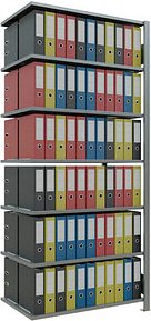 Thumbnail - SCHULTE Anbau-Schwerlastregal MULTIplus 150 17752 silber 100,0 x 60,0 x 230,0 cm