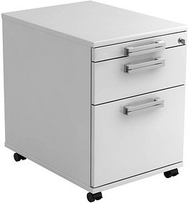 HAMMERBACHER AC20 NU Rollcontainer weiß 3 Auszüge 42,8 x 58,0 x 59,0 cm