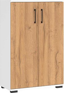 GERMANIA Aktenschrank Profi 3.0, 4247-559 weiß, grandson-eiche 2 Fachböden 80,0 x 40,0 x 123,0 cm