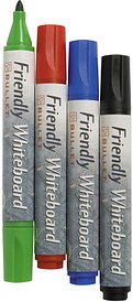 BALLOGRAF® Friendly Fine Whiteboard-Marker-Set farbsortiert 2,0 - 3,0 mm, 4 St.