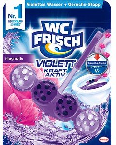 WC FRISCH VIOLETT KRAFT AKTIV WC-Duftspüler Magnolie, 50,0 g