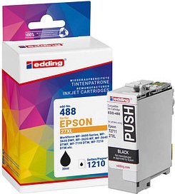 Thumbnail - edding EDD-488 schwarz Druckerpatrone kompatibel zu EPSON 27XL / T2711XL