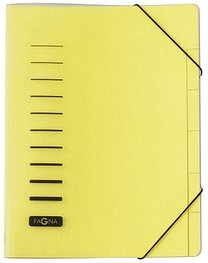 PAGNA Ordnungsmappe 6 Fächer gelb, 1 St.