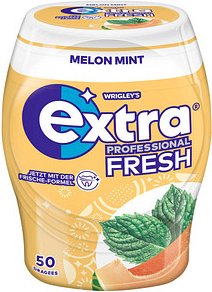 extra® PROFESSIONAL FRESH MELON MINT Kaugummis 50 Dragees