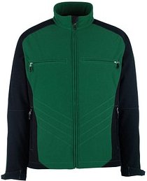 Thumbnail - MASCOT® Herren Softshelljacke DRESDEN grün, schwarz Größe XS