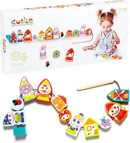 CUBiKA Fädelspiel Lernspiel, 1 St.