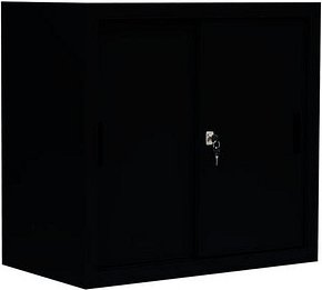 LÜLLMANN Schiebetürenschrank, 550089 tiefschwarz 1 Fachboden 80,0 x 45,0 x 75,0 cm
