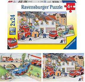 Ravensburger Bei der Feuerwehr Puzzle, 2 x 24 Teile