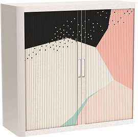 PAPERFLOW easyOffice Colour Rollladenschrank 61022 2 Fachböden 110,0 x 41,5 x 104,0 cm