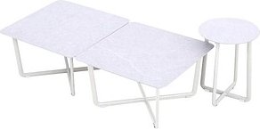 BEST Fellow Beistelltische-Set Keramik beige