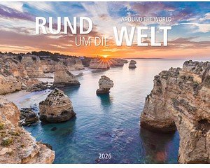 Monats-Wandkalender Rund um die Welt 2026
