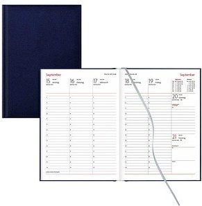 Lediberg Buchkalender Wochenplaner 2026 blau
