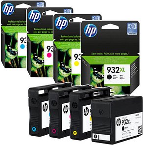 HP 932XL + 933XL (C2P42AE) schwarz, cyan, magenta, gelb Druckerpatronen, 4er-Set