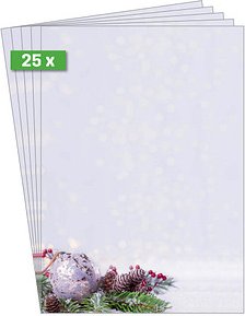 SIGEL Weihnachtsbriefpapier Charmful Christmas Motiv DIN A4 90 g/qm 25 Blatt