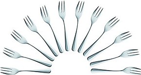 solex® Kuchengabeln Baguette silber, 12 St.