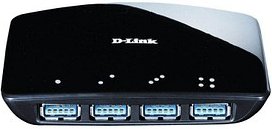 D-Link USB-Hub DUB-1340 4-fach schwarz