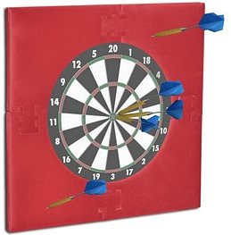 relaxdays Dartboard-Surround dunkelrot