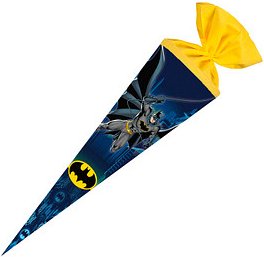 Nestler Tradition in Emotion Schultüte Batman 70,0 cm blau/gelb