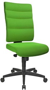 Printus Bürostuhl Unni Med, Stoff grün, Gestell schwarz