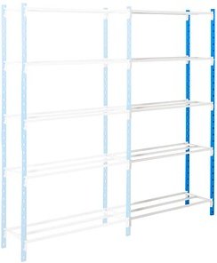 Thumbnail - Manorga Anbau-Schwerlastregal ZA21605NS lichtgrau 100,0 x 60,0 x 200,0 cm