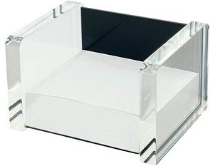 Thumbnail - WEDO Zettelbox Acryl Exklusiv glasklar inkl. 500 Notizzettel