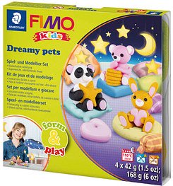 STAEDTLER Modelliermasse FIMO® kids Dreamy Pets mehrfarbig