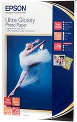 EPSON Fotopapier S041926 10,0 x 15,0 cm hochglänzend 300 g/qm 20 Blatt