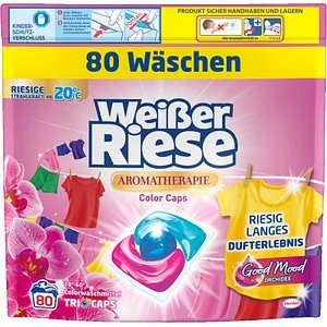 Weißer Riese AROMATHERAPIE ORCHIDEE Waschmittel Caps, 80 St.
