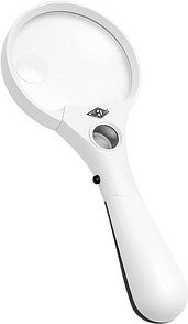 Thumbnail - WEDO Lupe weiß/schwarz 3-fach, 4,5-fach, 12-fach