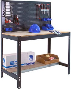 Thumbnail - Simonrack Werkbank SIMONWORK BT2 anthrazit 151,0 x 61,0 x 144,5 cm