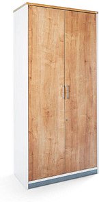 Thumbnail - rocada Aktenschrank, 1104AW08 weiß, eiche 4 Fachböden 90,0 x 45,0 x 195,0 cm