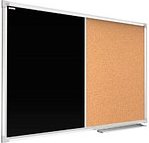 Thumbnail - ALLboards Pinnwand und Kreidetafel 120,0 x 90,0 cm Textil schwarz