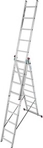 Thumbnail - KRAUSE Vielzweckleiter CORDA silber 3x 9 Sprossen, H: 255,0 cm