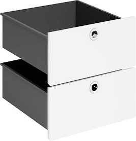 viasit System4 Schubladen weiß 37,5 x 37,5 x 37,5 cm