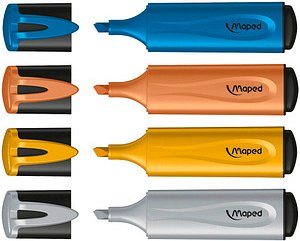 Thumbnail - maped FLUO PEPS METALLIC GLITTER Textmarker farbsortiert, 4 St.