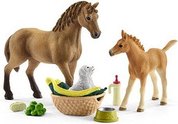 Schleich® Horse Club 42432 Sarahs Tierbaby-Pflege Spielfiguren-Set