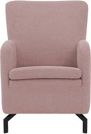 DOMO Collection Sessel Dallas rosa schwarz Stoff, 1 St.