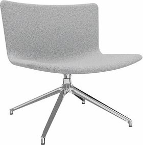 fm Sessel LODUS hellgrau chrom Stoff, 1 St.