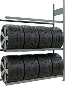 Thumbnail - SCHULTE Anbau-Schwerlast-Weitspannregal 13913 silber 150,0 x 40,0 x 200,0 cm