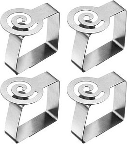WESTMARK Tischtuchklammern silber, 4 St.