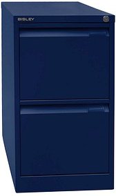 BISLEY Hängeregistraturschrank oxfordblau 2 Schubladen 41,3 x 62,2 x 71,1 cm