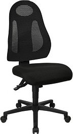 Topstar Bürostuhl Free Art, FR100 G200 Stoff schwarz, Gestell schwarz