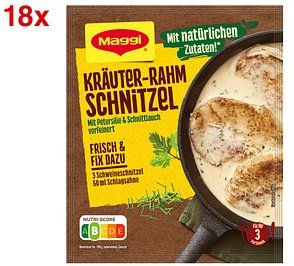 Maggi® Kräuter-Rahm-Schnitzel-Sauce 18x 3 Portionen