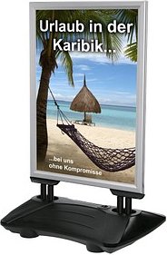 update displays Kundenstopper WindPro silber DIN A1 2 Fächer, 1 St.